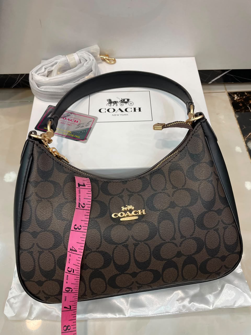 Coach Teri Hobo Bag in Signature Canvas