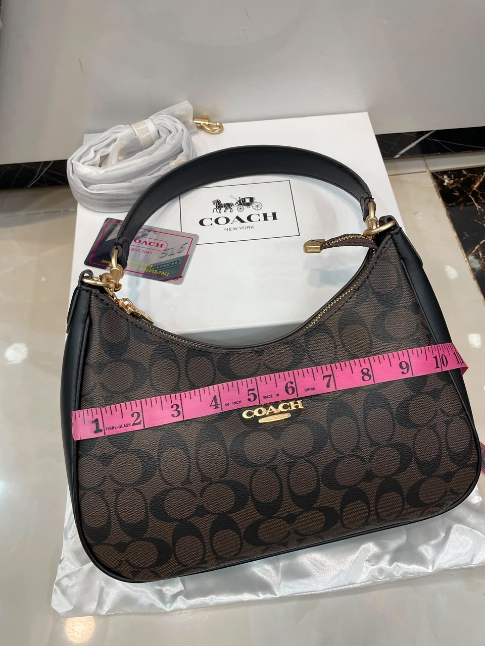 Coach Teri Hobo Bag in Signature Canvas