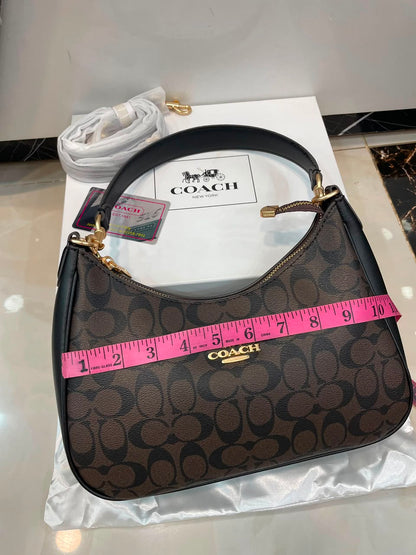 Coach Teri Hobo Bag in Signature Canvas